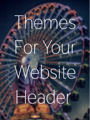 Themes For Your Website Header